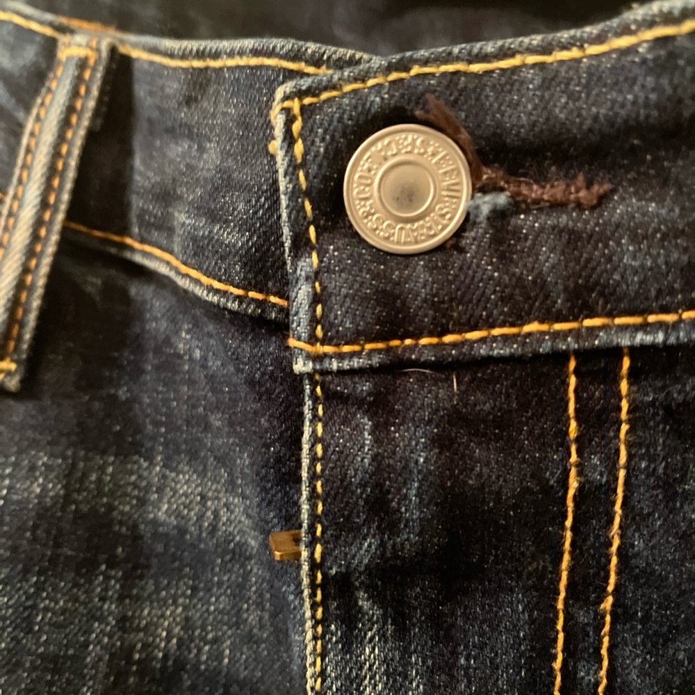 Levi Strauss 512 Men's Blue Denim Jeans Zip Button Pockets Size 30x32 - Picture 6 of 16